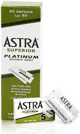 Astra Superior Platinum – Lames de Rasoir Double Tranchant 100 pièces